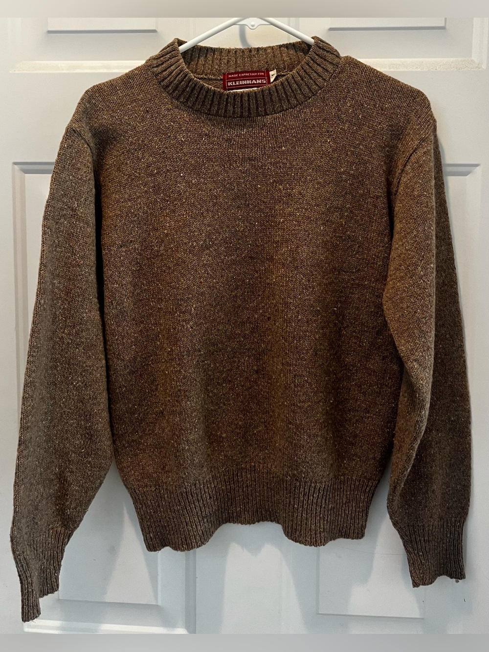 Vintage Women’s Brown Crewneck 70% Shetland Wool Blend Sweater